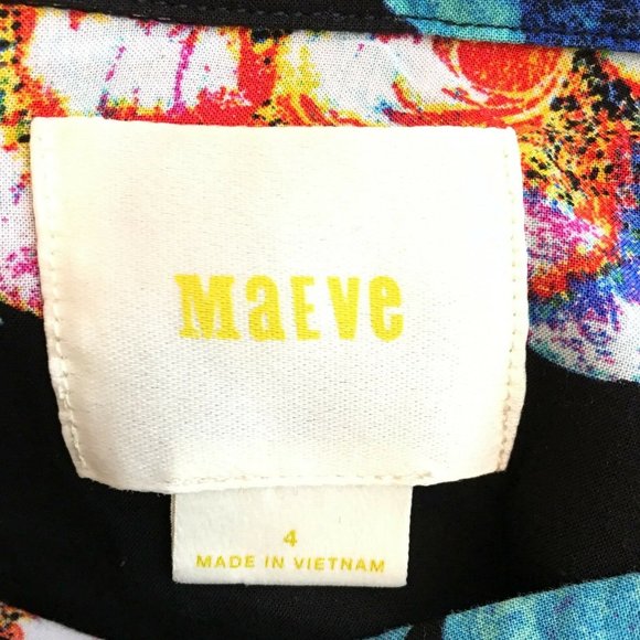 Anthropologie Maeve Woodland Walk Black Floral - Picture 7 of 8